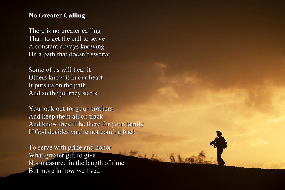 No Greater Calling - Sacred Poems - inspirational poetry books